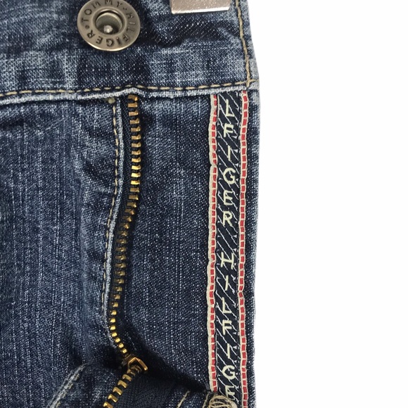 Tommy Hilfiger Vintage Boyfriend Denim Shorts Size 10 | Y2K High-Rise - Picture 5 of 9